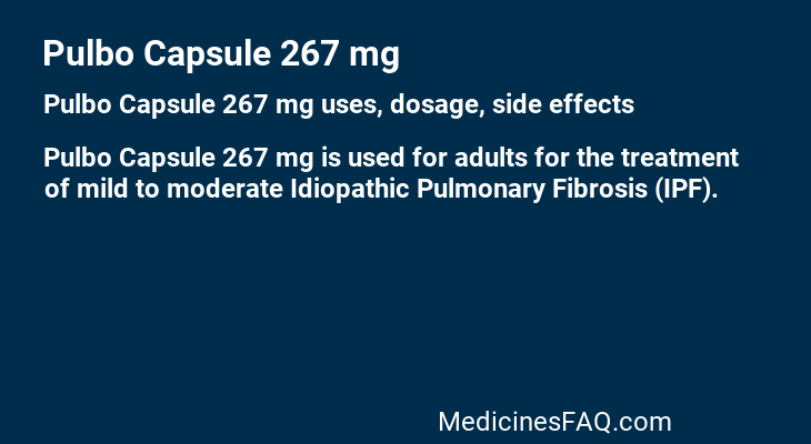 Pulbo Capsule 267 mg