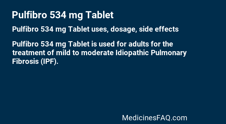 Pulfibro 534 mg Tablet