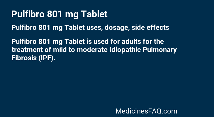 Pulfibro 801 mg Tablet