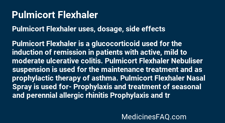 Pulmicort Flexhaler