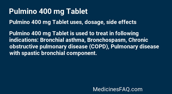 Pulmino 400 mg Tablet