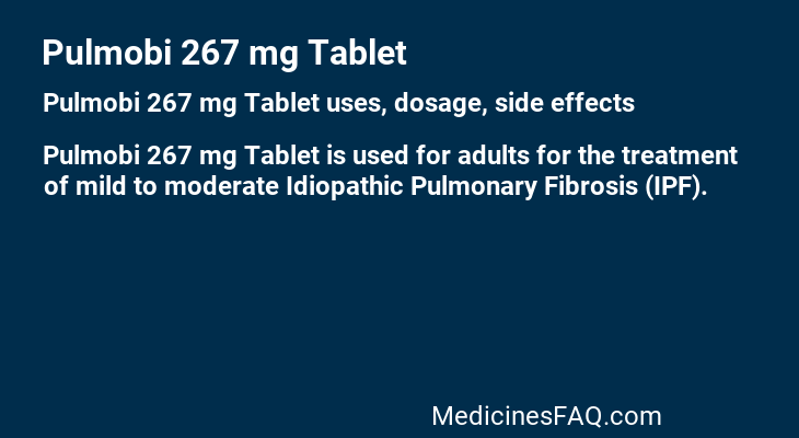 Pulmobi 267 mg Tablet