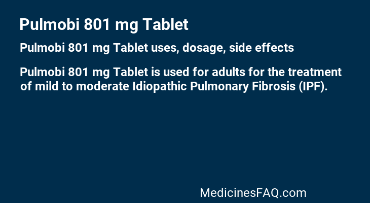 Pulmobi 801 mg Tablet