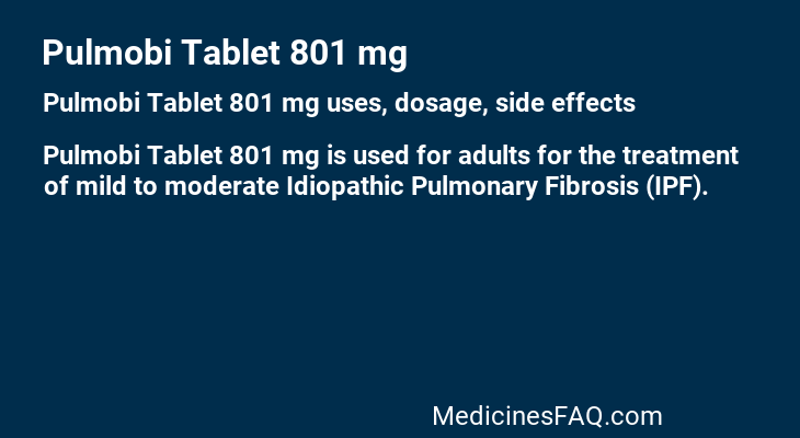 Pulmobi Tablet 801 mg