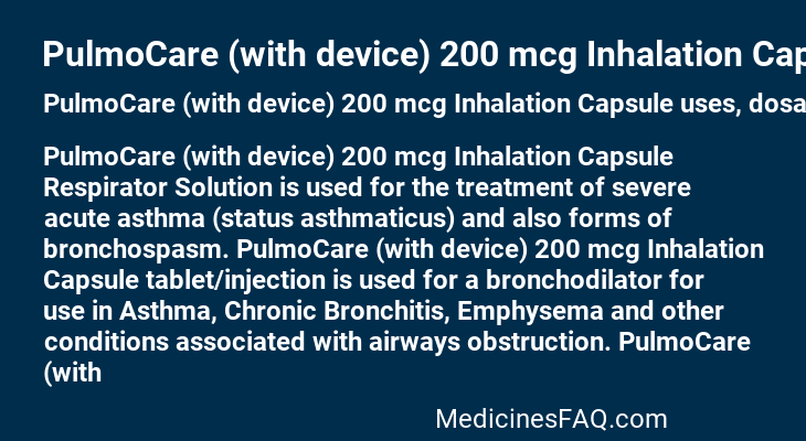 PulmoCare (with device) 200 mcg Inhalation Capsule