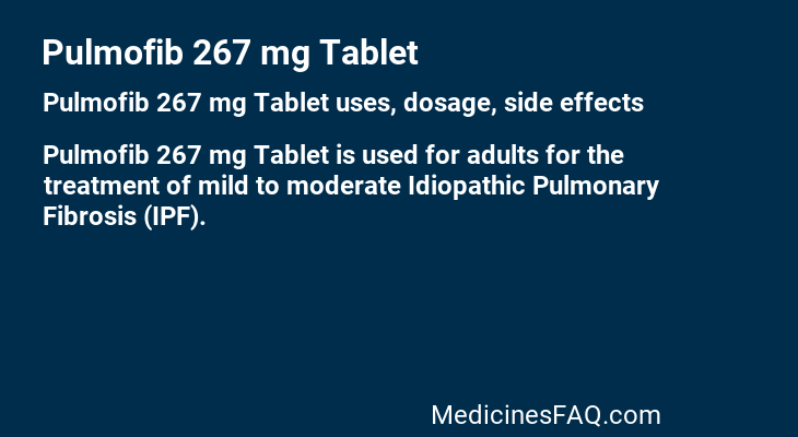 Pulmofib 267 mg Tablet