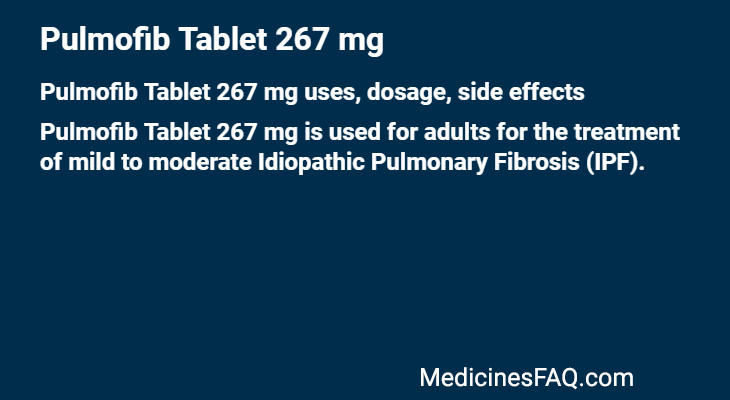 Pulmofib Tablet 267 mg