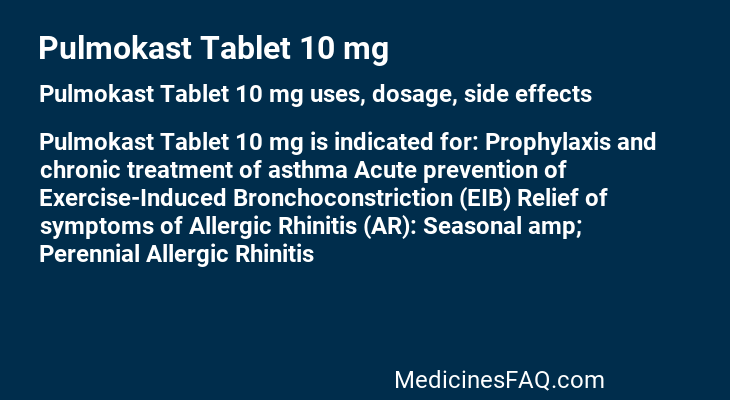 Pulmokast Tablet 10 mg