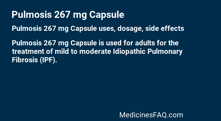 Pulmosis 267 mg Capsule