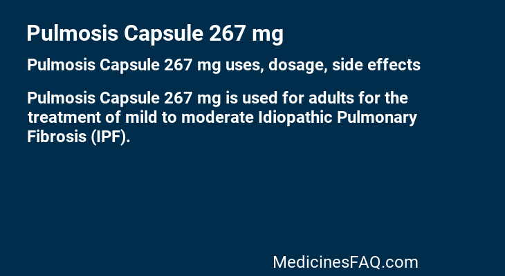 Pulmosis Capsule 267 mg