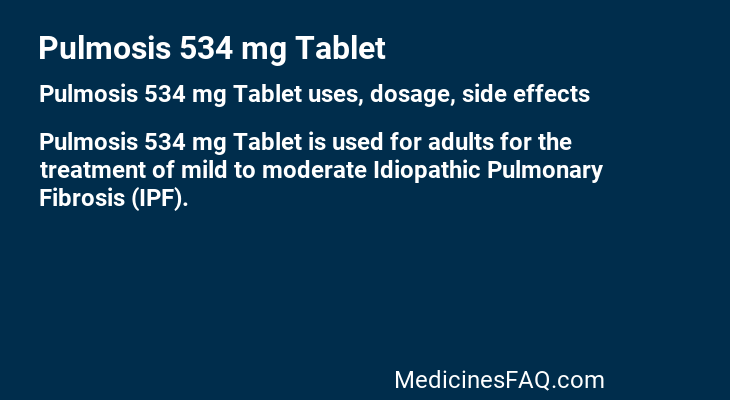 Pulmosis 534 mg Tablet