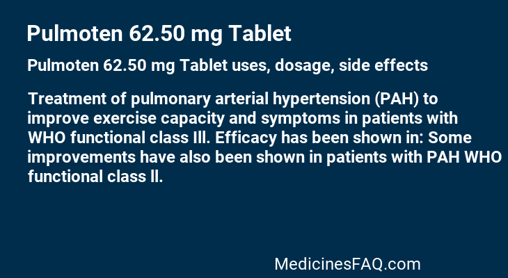 Pulmoten 62.50 mg Tablet