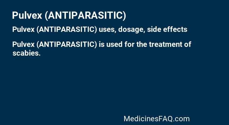 Pulvex (ANTIPARASITIC)