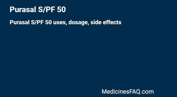 Purasal S/PF 50