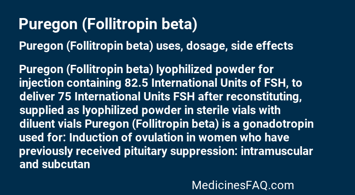 Puregon (Follitropin beta)