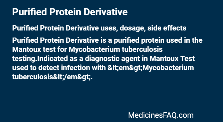 Purified Protein Derivative