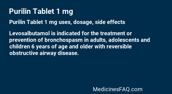 Purilin Tablet 1 mg