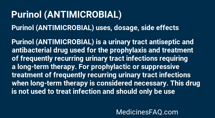 Purinol (ANTIMICROBIAL)