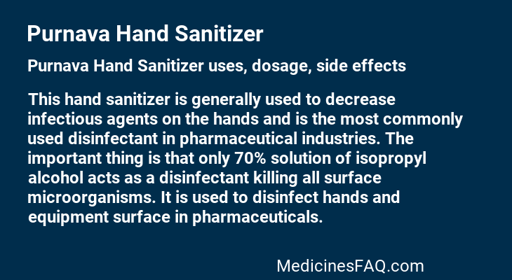 Purnava Hand Sanitizer