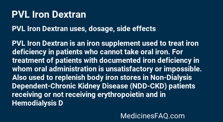 PVL Iron Dextran