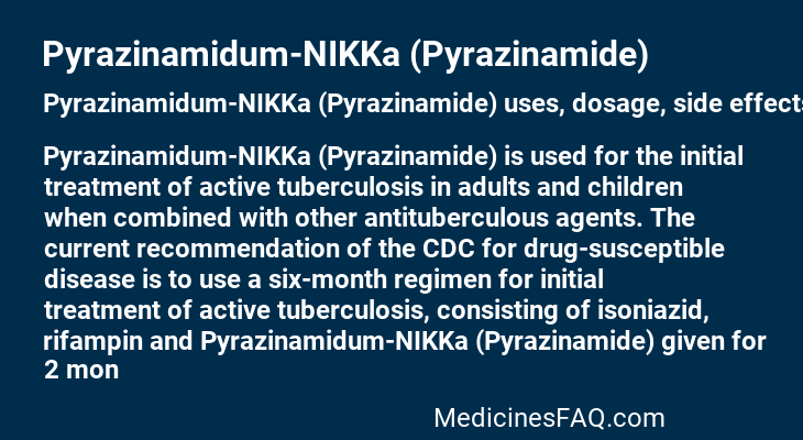 Pyrazinamidum-NIKKa (Pyrazinamide)