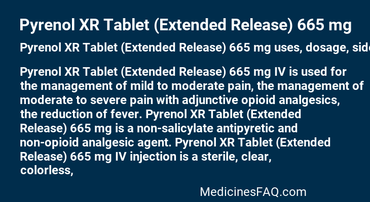 Pyrenol XR Tablet (Extended Release) 665 mg