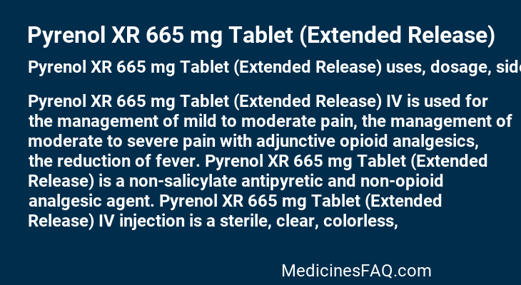 Pyrenol XR 665 mg Tablet (Extended Release)