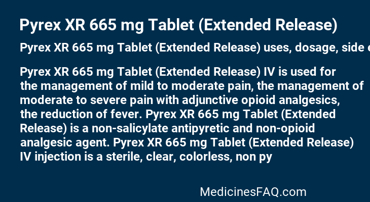 Pyrex XR 665 mg Tablet (Extended Release)