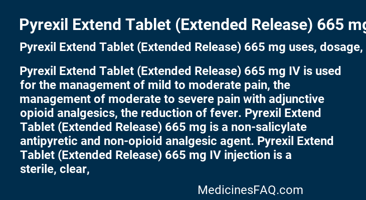 Pyrexil Extend Tablet (Extended Release) 665 mg