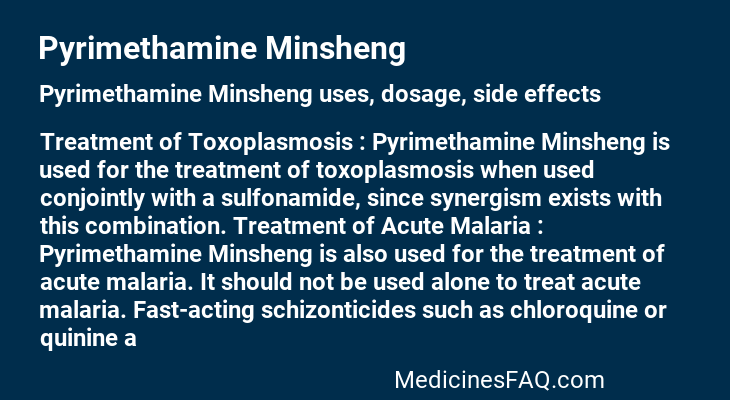 Pyrimethamine Minsheng