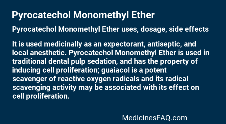 Pyrocatechol Monomethyl Ether