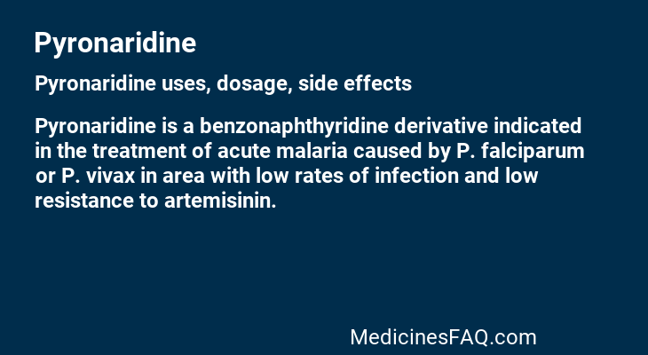 Pyronaridine