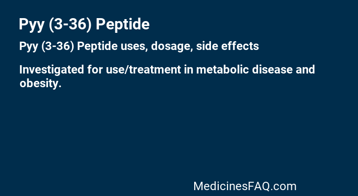 Pyy (3-36) Peptide