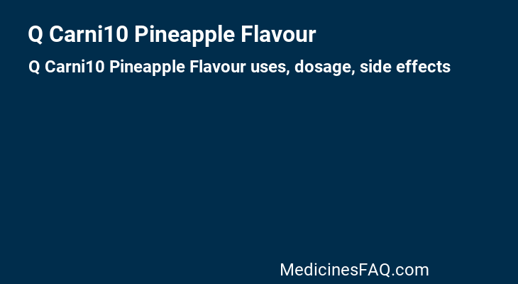 Q Carni10 Pineapple Flavour