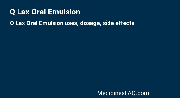 Q Lax Oral Emulsion