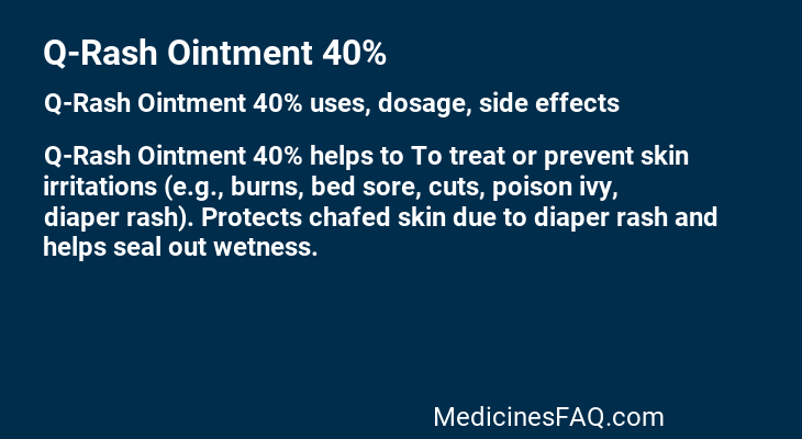 Q-Rash Ointment 40%