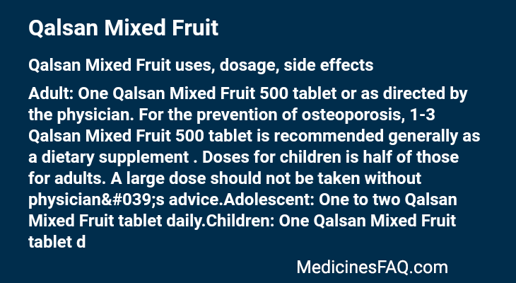 Qalsan Mixed Fruit