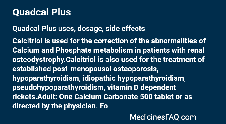 Quadcal Plus