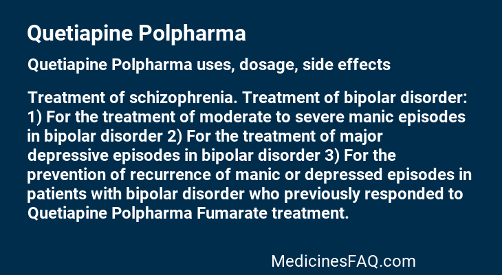 Quetiapine Polpharma
