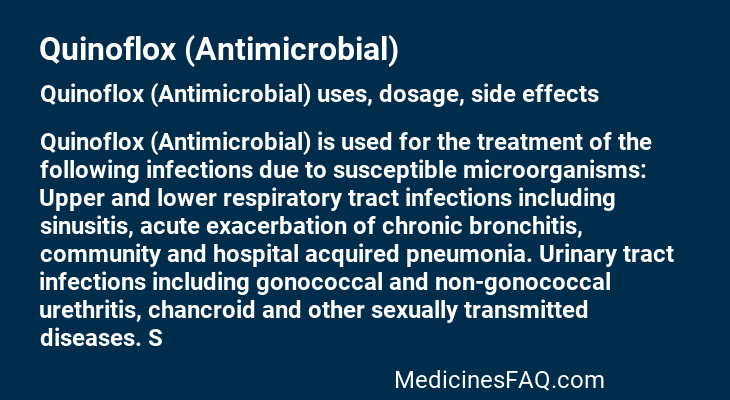 Quinoflox (Antimicrobial)