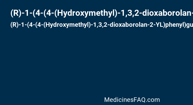 (R)-1-(4-(4-(Hydroxymethyl)-1,3,2-dioxaborolan-2-YL)phenyl)guanidine