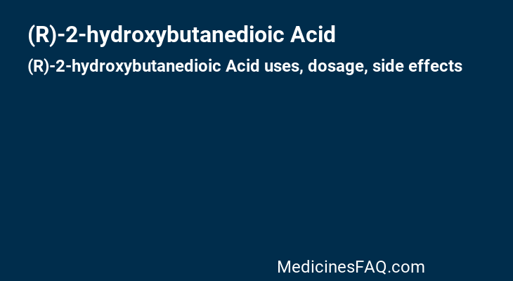 (R)-2-hydroxybutanedioic Acid