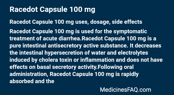 Racedot Capsule 100 mg