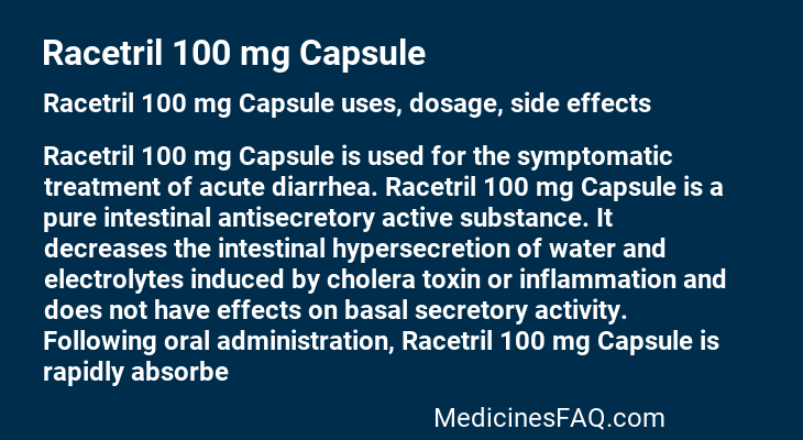 Racetril 100 mg Capsule