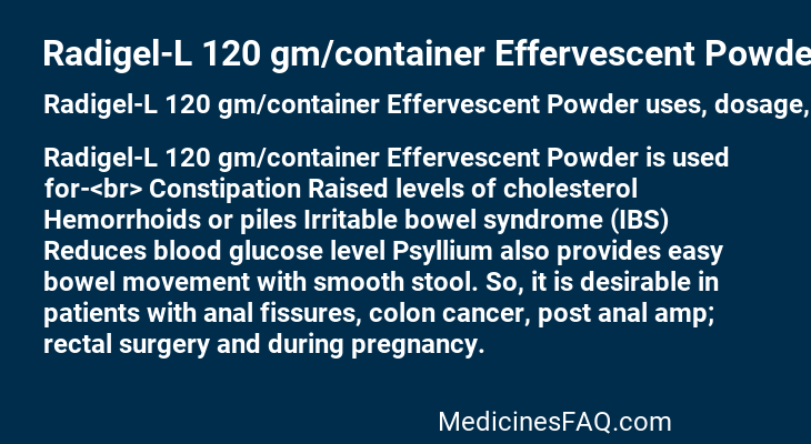 Radigel-L 120 gm/container Effervescent Powder