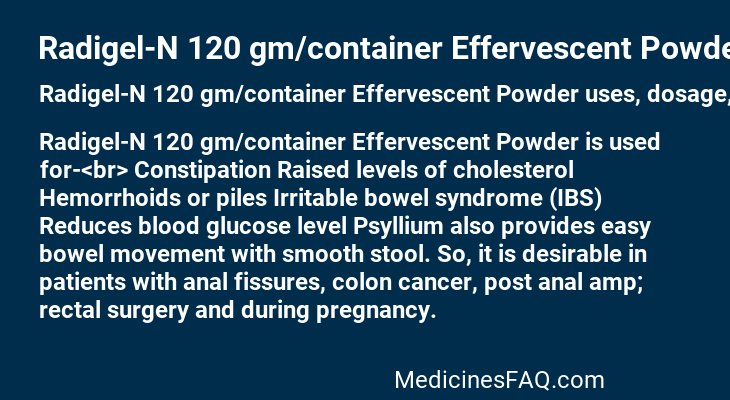 Radigel-N 120 gm/container Effervescent Powder