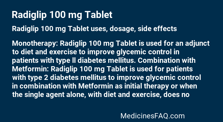 Radiglip 100 mg Tablet