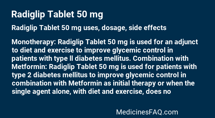 Radiglip Tablet 50 mg