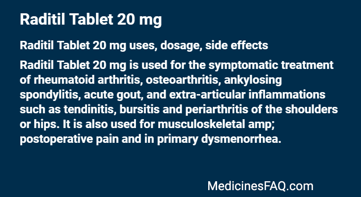 Raditil Tablet 20 mg