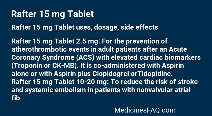 Rafter 15 mg Tablet